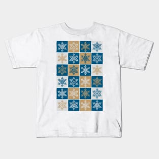 Christmas pattern with snowflakes 2 Kids T-Shirt